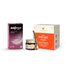 Deals and Offers on Sexual Welness - UPAKARMA Combo of Manforce Ultra Feel Bubblegum Flavoured Condoms | 0.05mm Thinness| Smooth & Natural Feel| Indias No. 1* Condom Brand, and Pure Shilajit Resin with Safed Musli - 10g Deals, Discounts & Offers on Sexual Welness - UPAKARMA Combo of Manforce Ultra Feel Bubblegum Flavoured Condoms | 0.05mm Thinness| Smooth & Natural Feel| Indias No. 1* Condom Brand, and Pure Shilajit Resin with Safed Musli - 10g