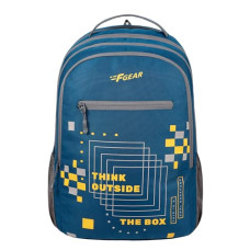 Deals, Discounts & Offers on Laptop Accessories - F Gear Think Laptop School Bag 37L Blue orange Backpack