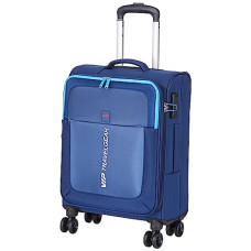 Deals and Offers on - VIP Suprema 55cm Softsided Cabin Size Polyester 8 Spinner Wheels Blue Suitcase Deals, Discounts & Offers on - VIP Suprema 55cm Softsided Cabin Size Polyester 8 Spinner Wheels Blue Suitcase