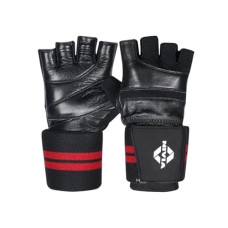 Deals, Discounts & Offers on Accessories - Nivia Wristlock Weightlifting Gloves -Genuine Leather with 3