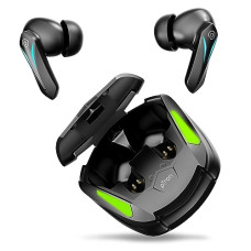 Deals, Discounts & Offers on Headphones - pTron Newly Launched Bassbuds B91 TWS Earbuds with 38ms Gaming Low Latency, AI-ENC Stereo Calls, 40Hrs Playtime, Dual HD Mic, in-Ear Bluetooth 5.3 Headphones, Fast Type-C Charging & IPX5 (Black)