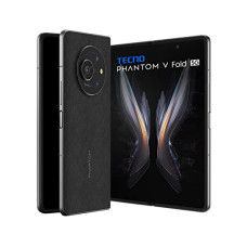 Deals, Discounts & Offers on Electronics - TECNO Phantom V Fold 5G Black (12GB RAM,256GB Storage) | The First Full Size Fold | LTPO AMOLED Display | 4nm D9000+ Fast Processor
