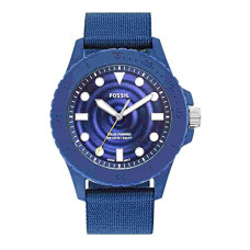 Deals, Discounts & Offers on Men - Fossil Fb-01 Analog Blue Dial Men's Watch-FS5893 Plastic, Blue Strap