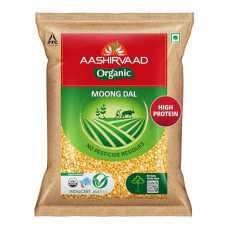 Deals, Discounts & Offers on  - Aashirvaad Organic Moong Dal, 1 Kg, 100% Organic Moong Dal, Rich in Protein
