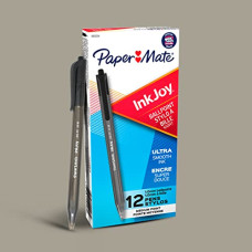 Deals, Discounts & Offers on Stationery - PAPER MATE INKJOY 100RT Retractable Ball Pen 12x Black