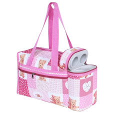 Deals, Discounts & Offers on Baby Care - Heart Home Baby Bag | Parachute Baby Bottle Cooler Bag | Baby Bottle Bag | Baby Bottle Bag with 2 Bottle Warmers | Baby Cloth Bag | Cartoon Bottle Bag | Pink