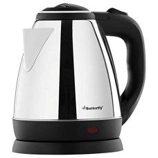Deals, Discounts & Offers on  - Butterfly EKN 1.5-Litre Electric Kettle (Silver with Black) |Stainless Steel| 1500 watts