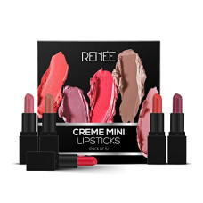 Deals, Discounts & Offers on Beauty Care - RENEE Crme Mini Lipstick Combo Pack of 5-1.65gm Each, Long Lasting Creamy Finish - Enriched With Jojoba Oil, Keeps Lips Hydrated & Nourished, Travel Friendly