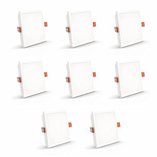 Deals, Discounts & Offers on  - Crompton 10W 3-in-1 Color LED Recessed Square Panel Light_ Pack of 8