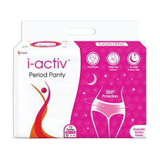 Deals, Discounts & Offers on Health & Personal Care - i-activ Period Panty for Women | Disposable Period Panties for Women Leak Proof |