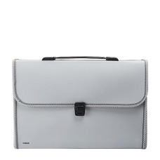 Deals, Discounts & Offers on Electronics - Amazon Brand - Solimo Expanding File Folder with 13 Pockets, Handle, and Buckle Closure,