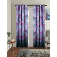 Deals and Offers on - Amazon Brand - Solimo Polyester Blackout Printed Door Curtains (Pack of 2, 7 Feet, Green), Grommet Curtains Deals, Discounts & Offers on - Amazon Brand - Solimo Polyester Blackout Printed Door Curtains (Pack of 2, 7 Feet, Green), Grommet Curtains