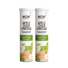 Deals and Offers on - WOW Life Science Apple Cider Vinegar Effervescent Tablet + Probiotics For Weight Management, Gut Health & Digestion - 15 Effervescent Tablets-Packof2 Deals, Discounts & Offers on - WOW Life Science Apple Cider Vinegar Effervescent Tablet + Probiotics For Weight Management, Gut Health & Digestion - 15 Effervescent Tablets-Packof2