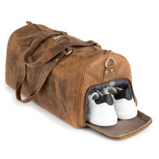 Deals and Offers on - Berliner Bags Weekender Oslo with Shoe Compartment Made of Hunter Leather, Travel Bag Deals, Discounts & Offers on - Berliner Bags Weekender Oslo with Shoe Compartment Made of Hunter Leather, Travel Bag