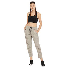 Deals, Discounts & Offers on Women - Clovia Women's Comfort-Fit Active Track Pants in Grey - Grey