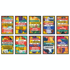 Deals, Discounts & Offers on  - VantageKart Inspirational Motivational Self Adhesive Wall Posters For Home & Office Decor (Paper, 18x12-inch, Multi) - Set of 10