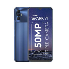 Deals, Discounts & Offers on Electronics - TECNO Spark 9T (Atlantic Blue, 4GB RAM,64GB Storage) | 50MP SuperNight Triple Camera | 18W Flash Charger