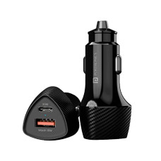 Deals, Discounts & Offers on Mobile Accessories - Portronics 51W Car Power 16 Fast Car Charger with Dual Output, 51 Watts Total (18W USB + 33W Type C PD), Fast Charging, Adapter