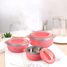 Deals, Discounts & Offers on  - CELLO Sapphire | Insulated Inner Steel Casserole | BPA Free & Food Grade, Serving (500ml, 1000ml, 1500ml) Peach