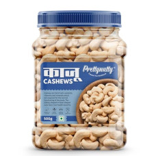 Deals, Discounts & Offers on  - PrettyNutty Popular W320 Raw Kaju (Pack of 1, Each 500g) Cashews (1 x 0.5 kg).