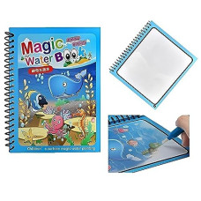 Deals, Discounts & Offers on  - Toy Imagine Magic Water Coloring Doodle Book & Magic Pen Reusable | Magic Water Quick Dry Book | Water Colouring Book Doodle with Magic Pen | Painting Board