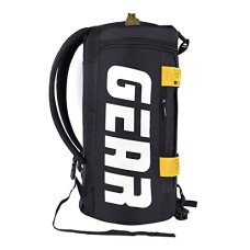 Deals, Discounts & Offers on Beauty Care - Gear Polyester Statement Maxis 33L Large Hybrid Duffle Backpack/Travel Duffle Bag/Sports Duffle/Gym Bag For Men's/Women's (Black-Yellow), 26 Cm