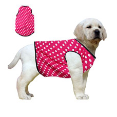 Deals and Offers on - Western Era Funky Soft Cotton Dog T-Shirt, Comfortable Dog Clothing, Sleeveless Vest Puppy Outfit, Apparel (Medium - 16inches, Polka Pink) Deals, Discounts & Offers on - Western Era Funky Soft Cotton Dog T-Shirt, Comfortable Dog Clothing, Sleeveless Vest Puppy Outfit, Apparel (Medium - 16inches, Polka Pink)
