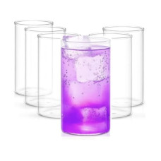 Deals, Discounts & Offers on  - Bubbli Non breakable Transparent Juice Glass-Stylish Plastic Glass-Juice Glasses Set of 6-Food Grade-Water glass-300ml(6pcs)