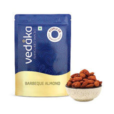 Deals, Discounts & Offers on  - Amazon Brand - Vedaka Roasted Almond | Barbeque Flavoured | Party snacks | 200g | Crunchy & Delicious Snack | Resealable Pouch