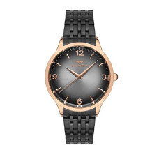Deals, Discounts & Offers on Men - Ferro Pisa Analog Black Round Dial Men's Watch with Bracelet Strap