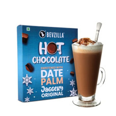 Deals, Discounts & Offers on  - Bevzilla Hot Chocolate Powder (Original) Drink Powder With Organic Date Palm Jaggery, 100% Pure Cocoa, Zero Refined Sugar, Real Ingredients, No Preservatives, Mix Stir and Enjoy, 250 GM