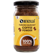 Deals and Offers on - Bevzilla Instant Coffee Powder (Turkish Hazelnut Flavour) - 75 Grams | 100% Arabica Beans | Hot & Cold Coffee | Makes 40 Cups | Strong Coffee | Flavoured Coffee| Glass Jar Deals, Discounts & Offers on - Bevzilla Instant Coffee Powder (Turkish Hazelnut Flavour) - 75 Grams | 100% Arabica Beans | Hot & Cold Coffee | Makes 40 Cups | Strong Coffee | Flavoured Coffee| Glass Jar
