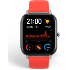 Deals, Discounts & Offers on  - huami GTS 1,65 HD AMOLED Ultrathin and lightweight metal body Smartwatch(Red Strap, Regular)