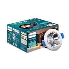 Deals and Offers on - PHILIPS 12 Watt Chrome Reflector LED Ceiling COB Round Spot Light with Adjustable Tilt | Cut out: 82mm | Cool Day Light, Pack of 1 (Glide Spot) Deals, Discounts & Offers on - PHILIPS 12 Watt Chrome Reflector LED Ceiling COB Round Spot Light with Adjustable Tilt | Cut out: 82mm | Cool Day Light, Pack of 1 (Glide Spot)