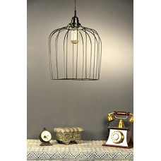 Deals and Offers on - tu casa Hg-13 Bird Cage Metal Wire Pendent Light Iron Holder Type E-27 Size 11X9.5X31 Deals, Discounts & Offers on - tu casa Hg-13 Bird Cage Metal Wire Pendent Light Iron Holder Type E-27 Size 11X9.5X31