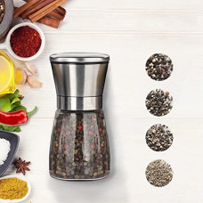 Deals and Offers on - Fillable Stainless Steel Grinder - Aadjustable Black Pepper Grinder, Long Lasting Fresh Keeping Spice Grinder, High Glass Blender That Can Be Used Deals, Discounts & Offers on - Fillable Stainless Steel Grinder - Aadjustable Black Pepper Grinder, Long Lasting Fresh Keeping Spice Grinder, High Glass Blender That Can Be Used