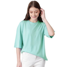 Deals, Discounts & Offers on Women - KOTTY Women's Cotton Blend Solid Oversized T-Shirts