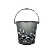 Deals and Offers on Home Improvement - RATAN PLASTICWARE Frosty Bubble Print Plastic Bucket 5 litres Smokey Color Deals, Discounts & Offers on Home Improvement - RATAN PLASTICWARE Frosty Bubble Print Plastic Bucket 5 litres Smokey Color
