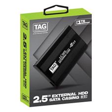 Deals and Offers on - TAG 2.5 inch SATA CASING USB-2.0 (Black) SSD/HDD Portable External Metal Body Enclosure (Basic) Deals, Discounts & Offers on - TAG 2.5 inch SATA CASING USB-2.0 (Black) SSD/HDD Portable External Metal Body Enclosure (Basic)