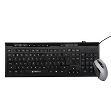 Deals, Discounts & Offers on  - ZEBRONICS Zeb-JUDWAA 900 Wired USB Keyboard and Mouse Set with 12 hotkeys, 800/1200/1600 DPI, 1.8m USB Cable, Dedicated DPI Button, UV Printed chiclet Keys, Rupee Key and Silent Usage(Black)