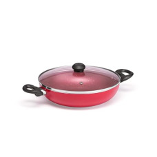Deals and Offers on Cookware - Butterfly Coral DLX Granite Kadai 240 MM IB WGL Velvet Red Deals, Discounts & Offers on Cookware - Butterfly Coral DLX Granite Kadai 240 MM IB WGL Velvet Red