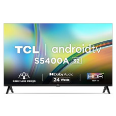 Deals, Discounts & Offers on Televisions - TCL 80.04 cm (32 inches) Bezel-Less S Series HD Ready Smart Android LED TV 32S5400A (Black)