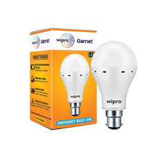Deals and Offers on - Wipro Garnet 12w LED Emergency Bulb | Cool Day White (6500K) | B22 LED Bulb Base | Inverter Bulb Deals, Discounts & Offers on - Wipro Garnet 12w LED Emergency Bulb | Cool Day White (6500K) | B22 LED Bulb Base | Inverter Bulb