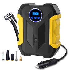 Deals, Discounts & Offers on  - CARSUN Tyre Inflator For Car,150Psi Car Tyre 120 Watts Inflator Pump Dc 12V Portable Air Compressor Pump With Led Light,Digital Pressure Gauge