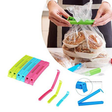 Deals, Discounts & Offers on  - E-COSMOS 18 Pcs - 3 Different Size Plastic Food Snack Bag Pouch Clip Sealer Large, Medium, Small Plastic Snack Seal Sealing Bag Clips Vacuum Sealer (Set of 18, Multi-Color), Mix Size