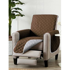 Deals, Discounts & Offers on  - Cortina 3 Layer Reversible Sofa Cover | 100% Polyester Quilted Fabric | Couch Covers, Machine Washable | Suitable