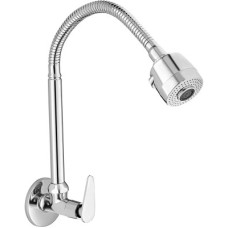 Deals and Offers on - Oleanna Divine (Brass) Kitchen Sink Spray Spout Flexible Sink Cock with Flange Pillar Tap Faucet(Wall Mount Installation Type) Deals, Discounts & Offers on - Oleanna Divine (Brass) Kitchen Sink Spray Spout Flexible Sink Cock with Flange Pillar Tap Faucet(Wall Mount Installation Type)