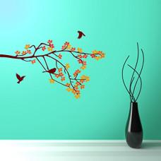 Deals and Offers on - Asian Paints Living Room Branch Wall Sticker (PVC Vinyl, 30.48Cm X 76.20 Cm, Multicolour), Self-Adhesive Deals, Discounts & Offers on - Asian Paints Living Room Branch Wall Sticker (PVC Vinyl, 30.48Cm X 76.20 Cm, Multicolour), Self-Adhesive