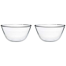 Deals, Discounts & Offers on  - Amazon Brand - Solimo Mixing/Serving Borosilicate Glass Solid Bowl Set (2 pieces, 1600ml), Transparent