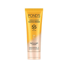 Deals, Discounts & Offers on Beauty Care - POND'S Serum boost sunscreen prevent and fade dark patches with the power of SPF 55 and NIACINAMIDE-C Serum 50g
